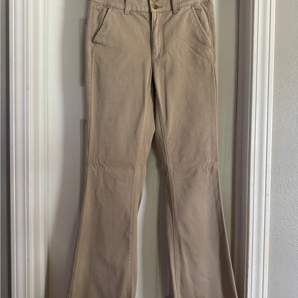 American Eagle Outfitters Tan Flare Jeans